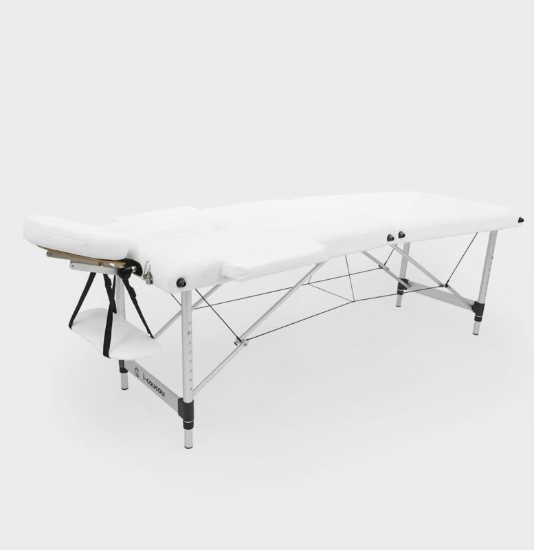 Stół do masażu Aluminiowy - Biały