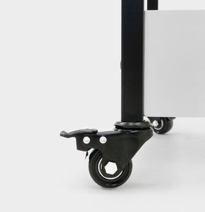 Cosmetics shelf on wheels - WHITE