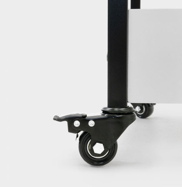 Cosmetics shelf on wheels - WHITE