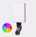 Vícebarevná LED lampa na telefon Stella Light - černá
