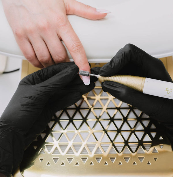 Pochłaniacz pyłu manicure nablatowy V1 ONE FLOW 60W Złoty - Studio Bay