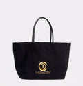 BLACK Shoper bag with gold logo