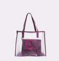 Shoper bag with pouch PURPLE